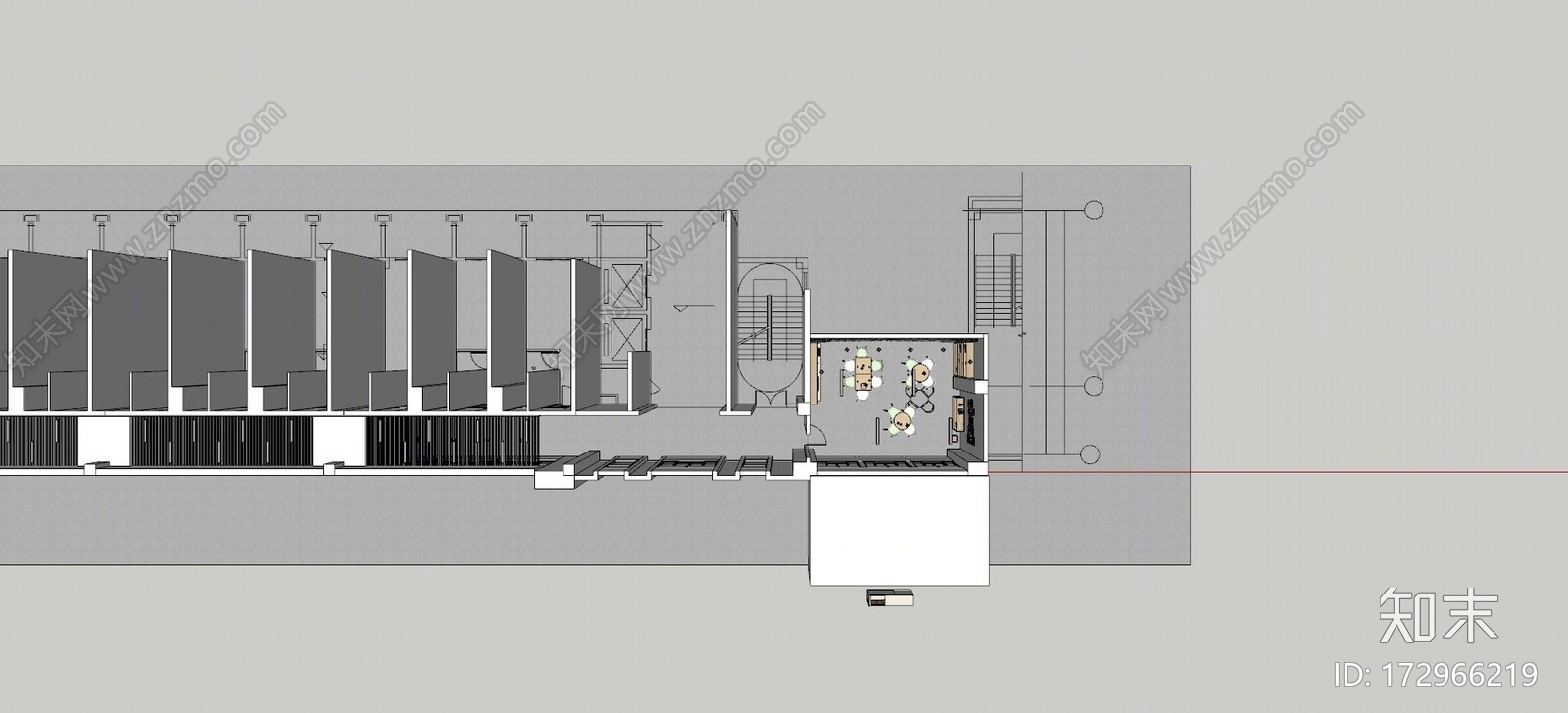 现代公司茶水间SU模型下载【ID:172966219】