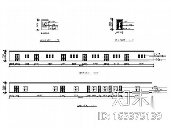 [哈尔滨]简约欧式风格餐饮空间CAD施工图（含效果图）cad施工图下载【ID:165375139】