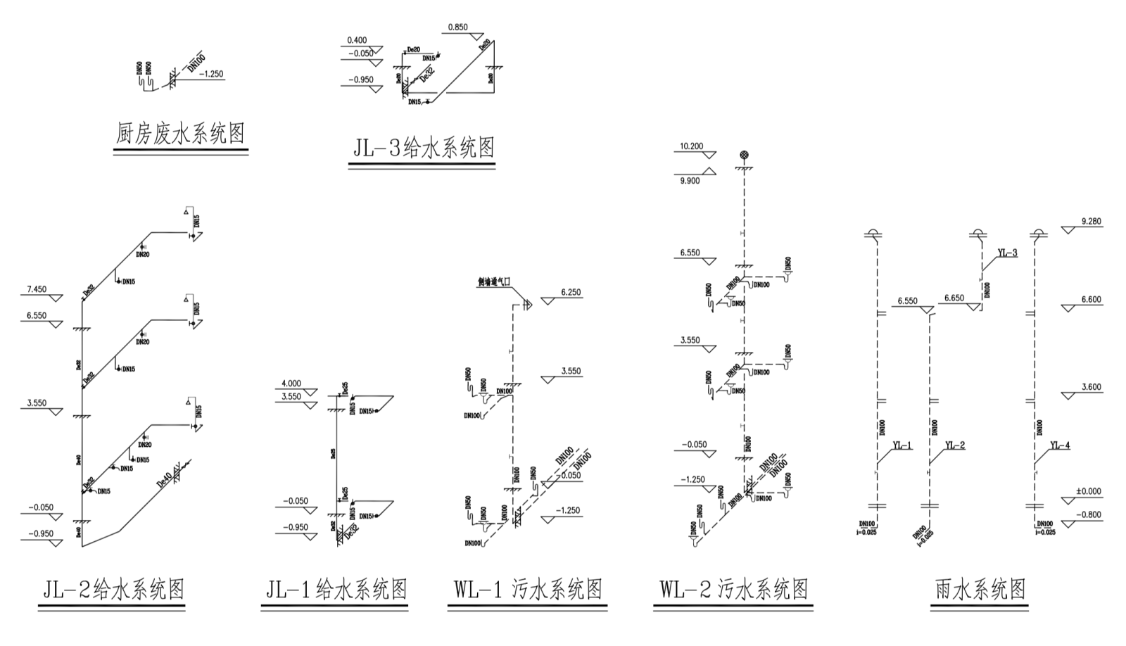 新农村3层独栋别墅自建房建筑施工图下载【ID:149889101】