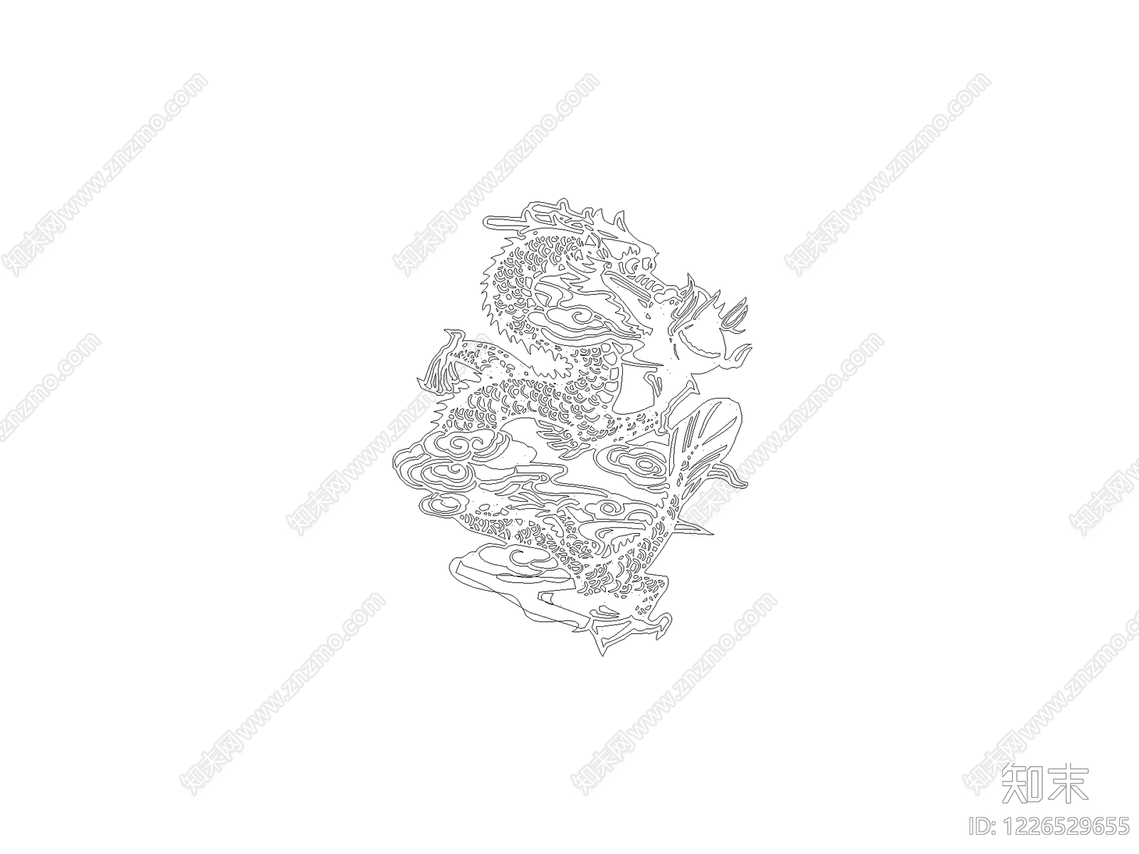 雕塑装饰构件CAD图纸