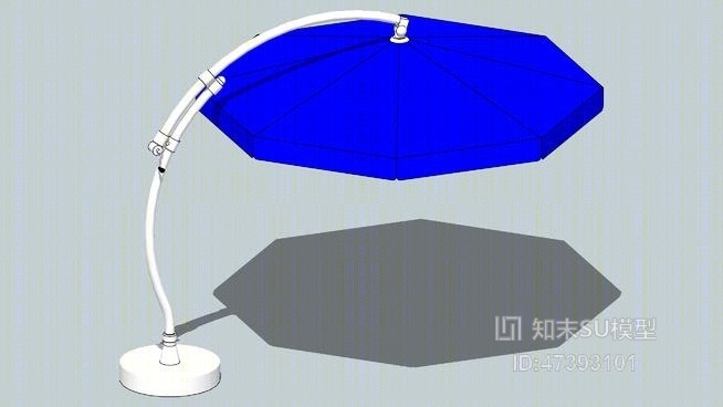 遮阳伞SU模型下载【ID:217923876】