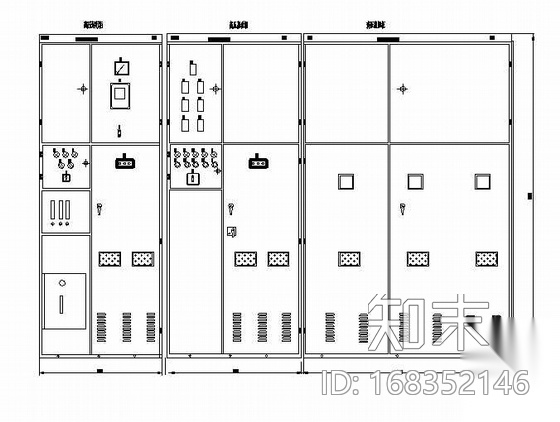 某高压软器柜原理图cad施工图下载【ID:168352146】