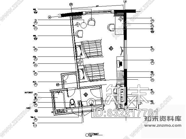 图块/节点客房平面图Ⅱcad施工图下载【ID:832217781】