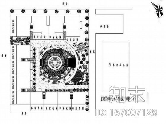 宜宾某住区绿地景观设计施工图施工图下载【ID:167007128】