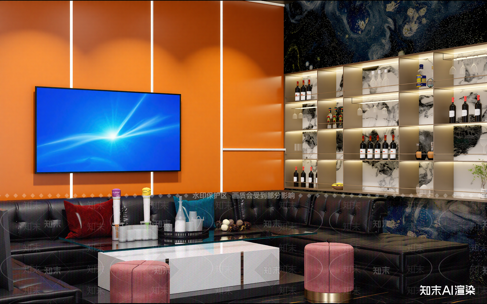 现代酒吧3D模型下载【ID:1214605836】