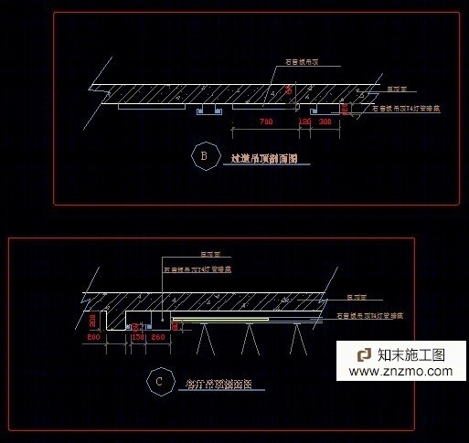 现代红色调施工图cad施工图下载【ID:36938467】