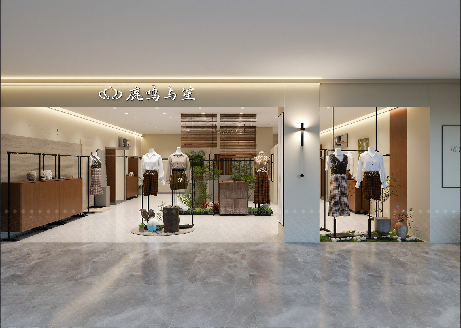 现代服装展厅3D模型下载【ID:1214928896】