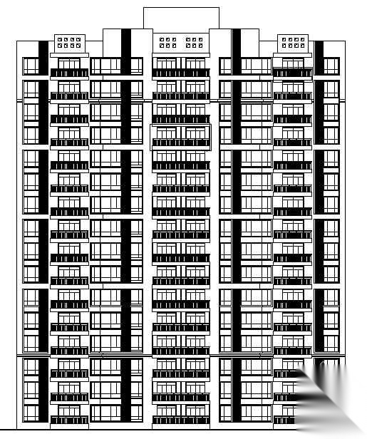 [沙田镇]某岛安置区农民公寓二期住宅楼群组团建筑结构水...cad施工图下载【ID:166701194】