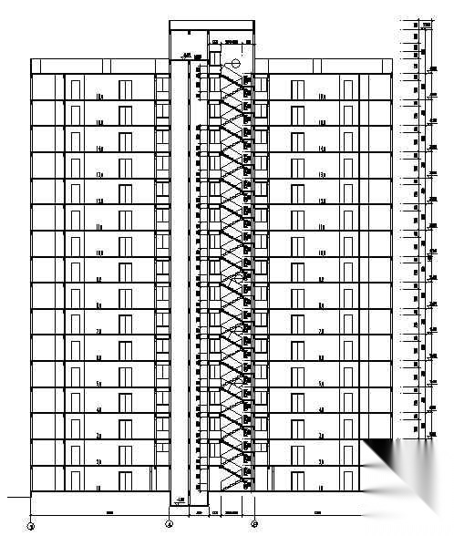 [沙田镇]某岛安置区农民公寓二期住宅楼群组团建筑结构水...cad施工图下载【ID:166701194】