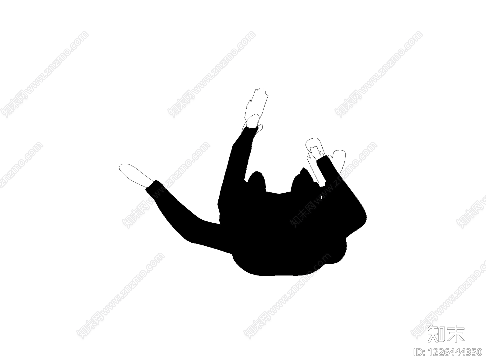 现代人物CAD图纸