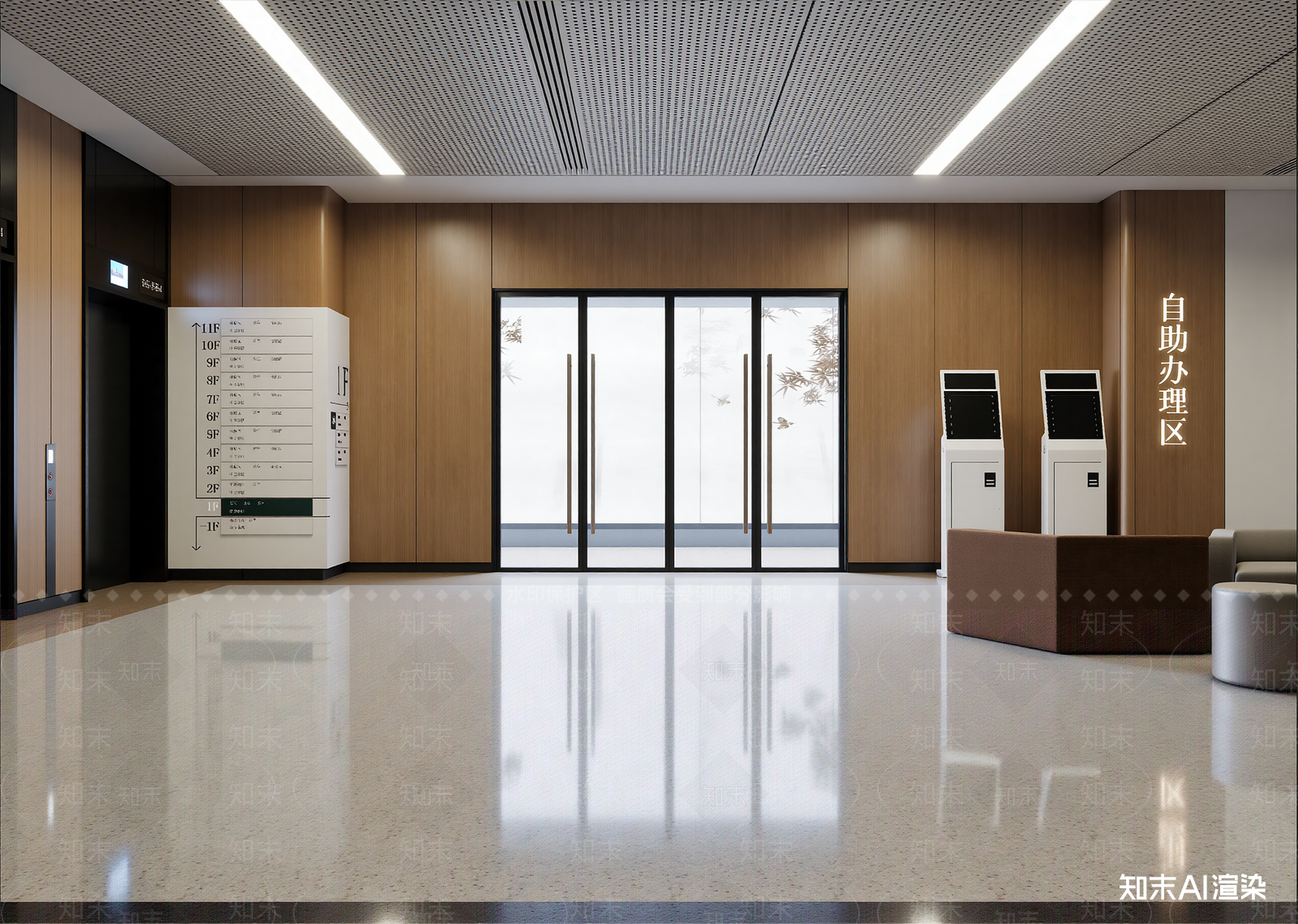 现代大厅3D模型下载【ID:1214678736】