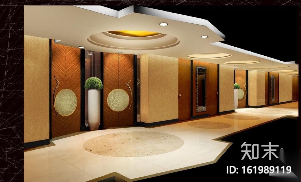 [山西]某商务酒店装修图(含效果)cad施工图下载【ID:161989119】