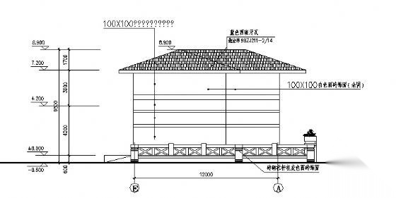 中西部地区某村委会二层办公楼建筑施工图cad施工图下载【ID:166565161】