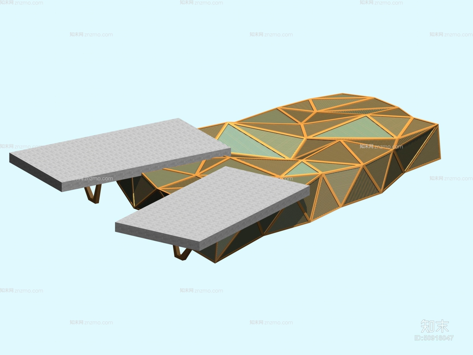 户外艺术风格建筑773D模型下载【ID:50918047】