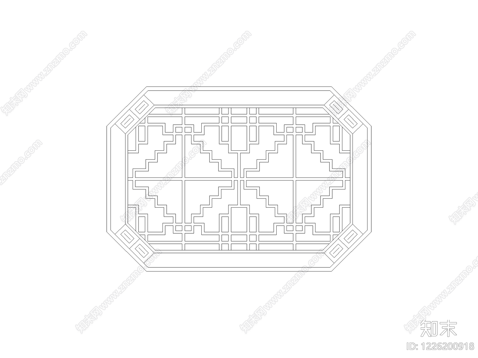 雕花CAD图纸