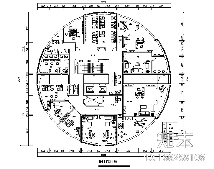 [江西]国际金融办公空间设计施工图（附效果图）cad施工图下载【ID:166289106】
