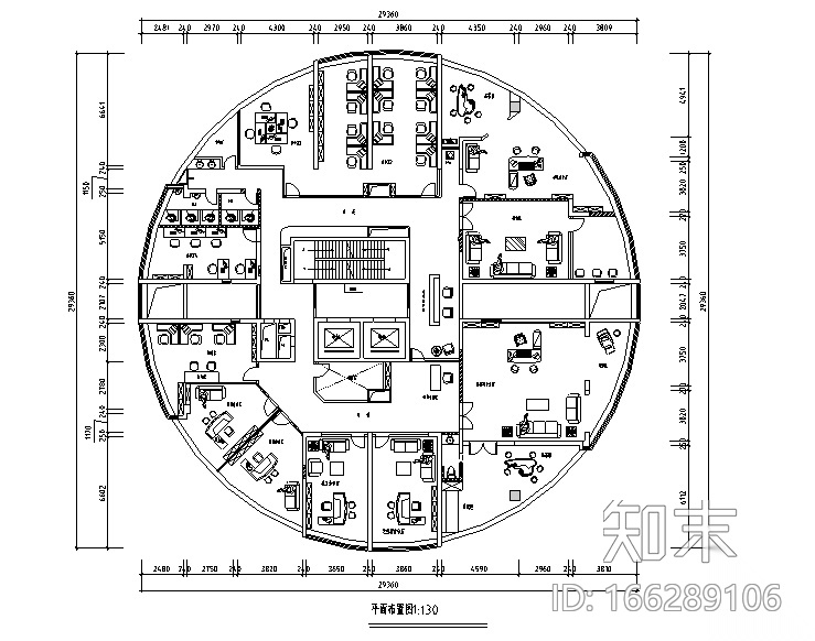 [江西]国际金融办公空间设计施工图（附效果图）cad施工图下载【ID:166289106】