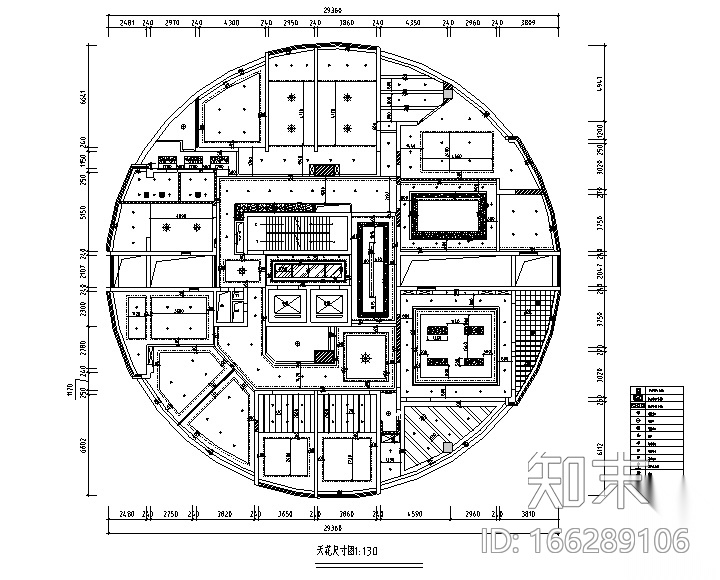 [江西]国际金融办公空间设计施工图（附效果图）cad施工图下载【ID:166289106】