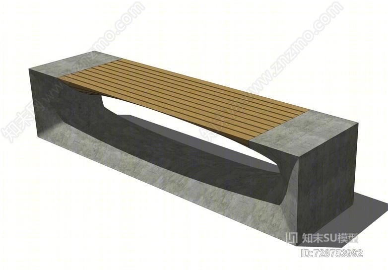 户外坐凳SU模型下载【ID:728753992】