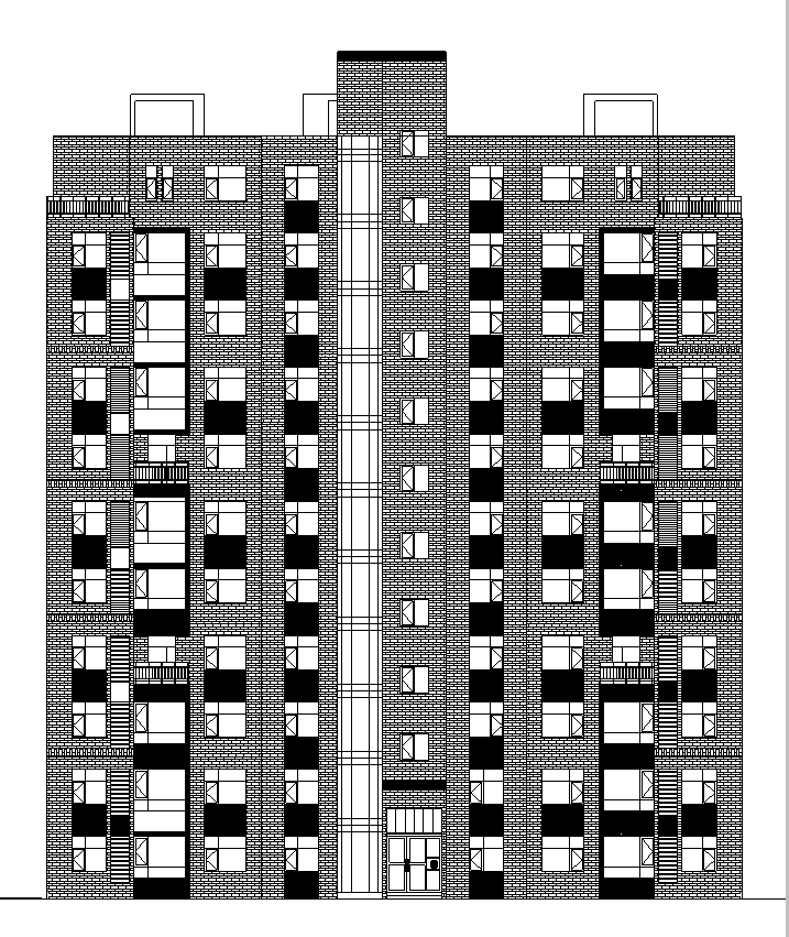 [宁夏]新中式住宅建筑施工图(含人防、商业、幼儿园及...cad施工图下载【ID:149527175】