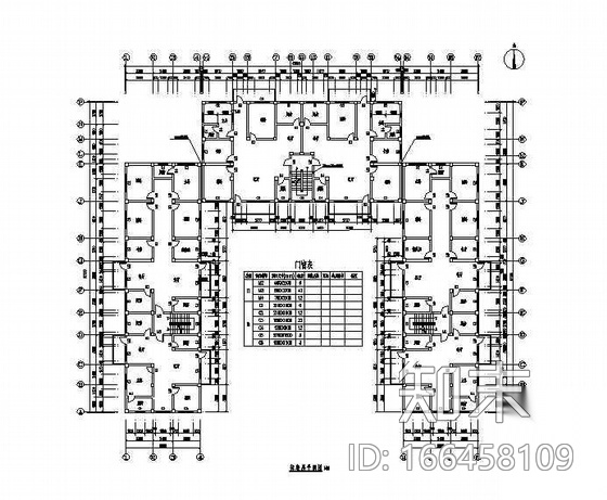 [大连]某六层住宅小区建筑施工图（毕业设计）cad施工图下载【ID:166458109】