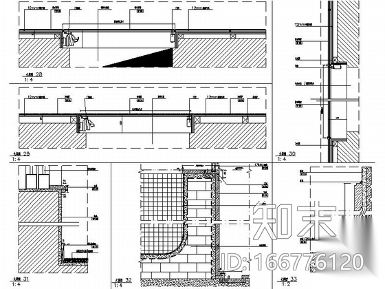 [重庆]现代简约四星级酒店B户型行政套房室内设计施工图cad施工图下载【ID:166776120】