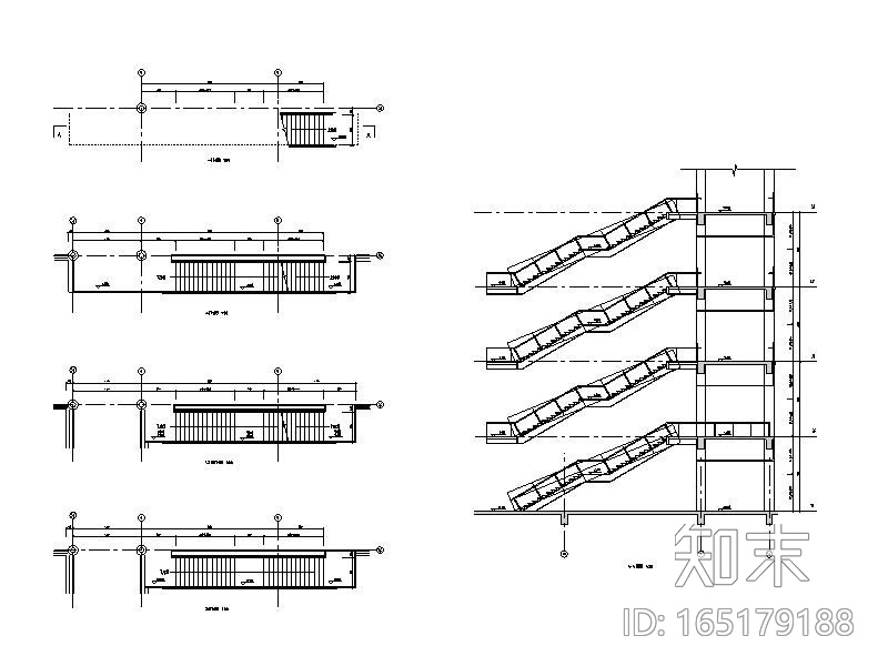 楼梯节点详图cad施工图下载【ID:165179188】