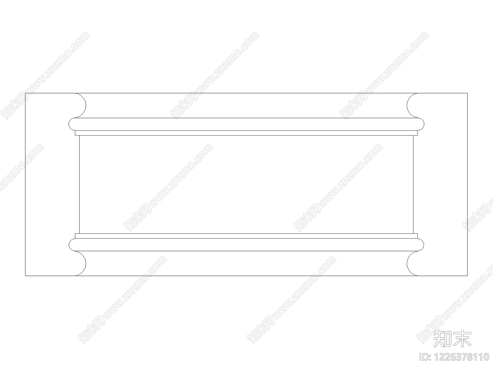 现代装饰线条CAD图纸