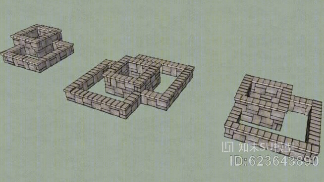 罗曼石建造罗马花园花圃哈特菲尔德曼斯菲尔德和WaitsfieldSU模型下载【ID:623643890】