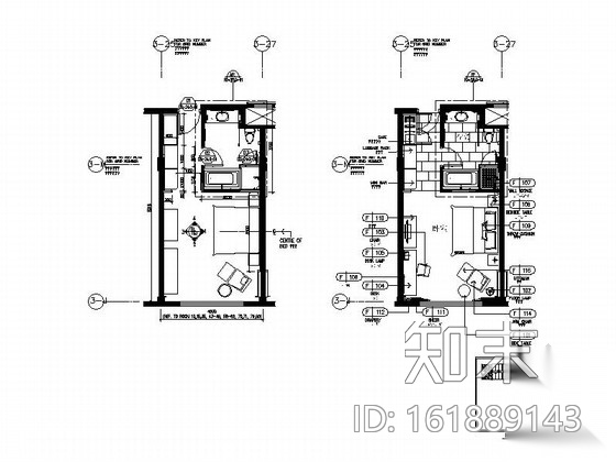 [安徽]休闲商务连锁五星级大酒店室内设计CAD施工图cad施工图下载【ID:161889143】