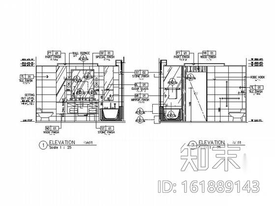 [安徽]休闲商务连锁五星级大酒店室内设计CAD施工图cad施工图下载【ID:161889143】