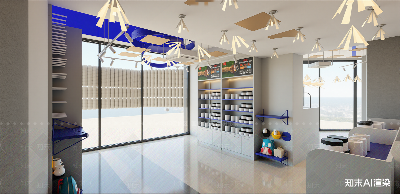 现代甜品面包店SU模型下载【ID:1215210313】