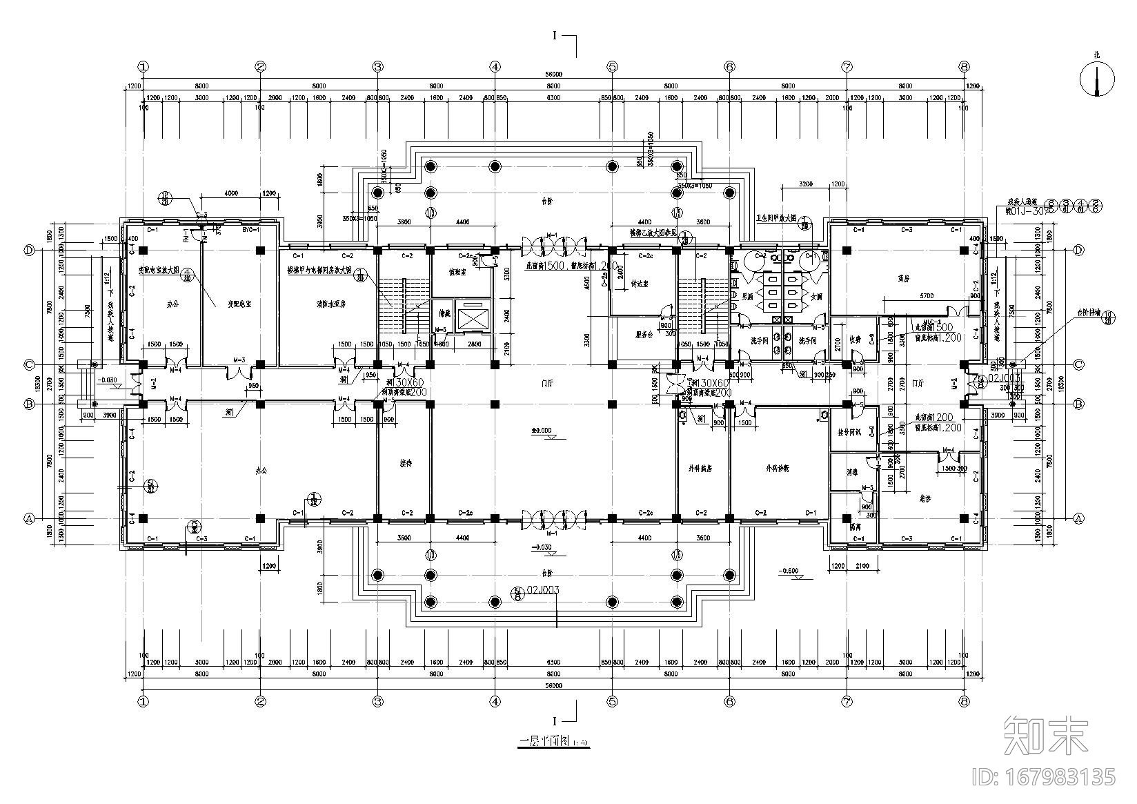 欧式办公楼施工图CADcad施工图下载【ID:167983135】