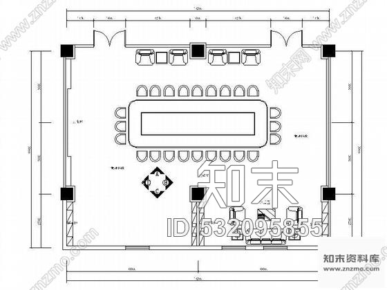 施工图证券公司总部会议室装修图含预算cad施工图下载【ID:532095855】