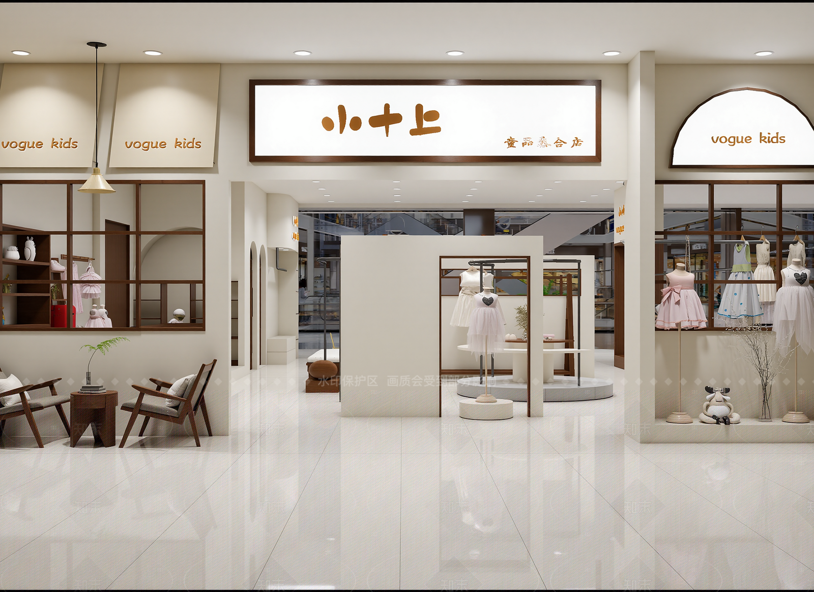 法式服装展厅3D模型下载【ID:1214623111】