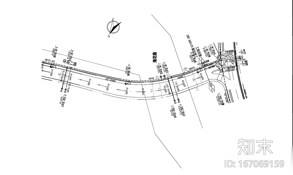 [海南]成片岛屿市政工程给排水施工图cad施工图下载【ID:167069159】