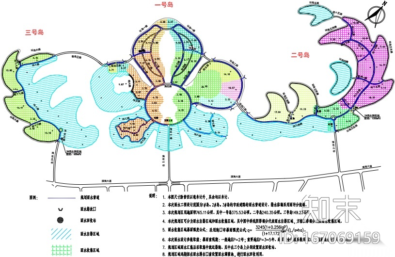 [海南]成片岛屿市政工程给排水施工图cad施工图下载【ID:167069159】