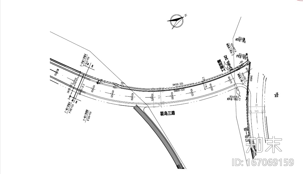 [海南]成片岛屿市政工程给排水施工图cad施工图下载【ID:167069159】