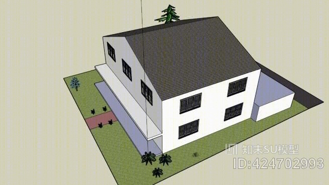卡伦住宅SU模型下载【ID:424702993】