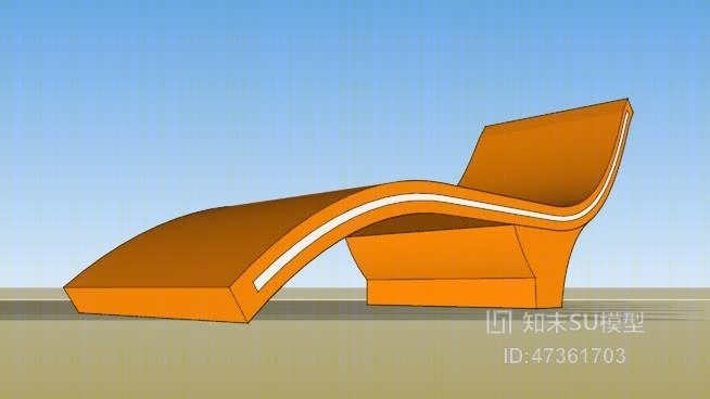 躺椅SU模型下载【ID:917870655】