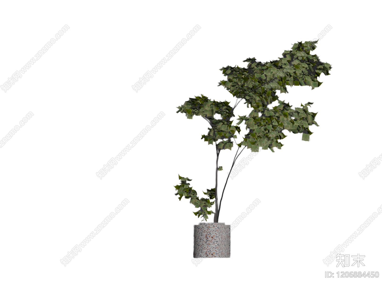 盆栽绿植3D模型下载【ID:1206884450】