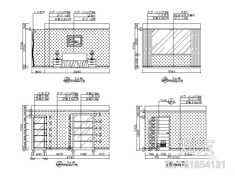 某现代风格大酒店全套CAD施工图（含效果图）cad施工图下载【ID:161854131】