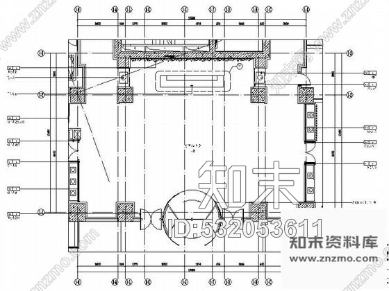 施工图某酒店写字楼大堂室内装修图施工图下载【ID:532053611】