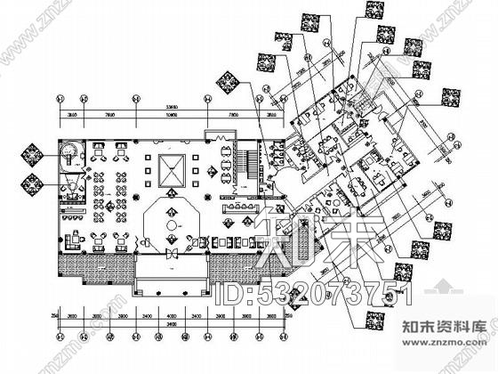 施工图上海某西班牙风格售楼处室内装修施工图含效果cad施工图下载【ID:532073751】