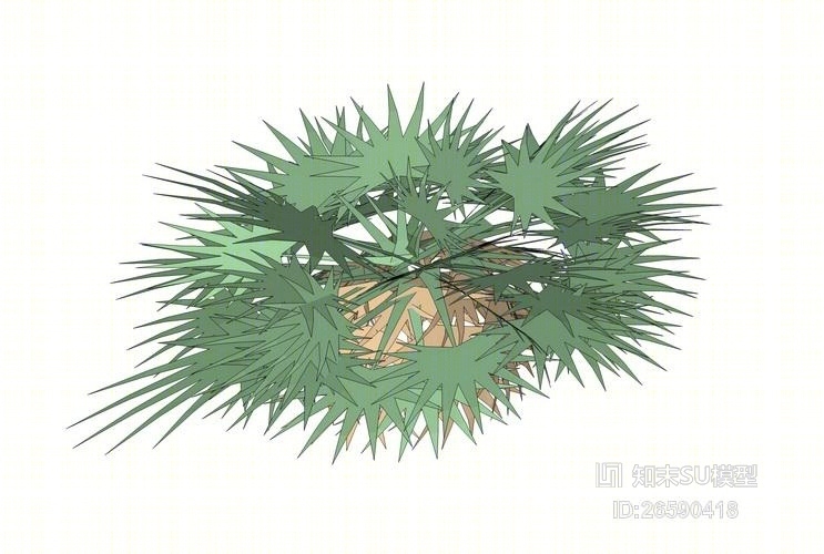 2D灌木SU模型下载【ID:26590418】