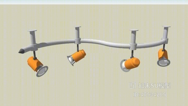 筒灯射灯SU模型下载【ID:419220699】