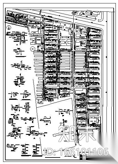 某大型小区室外给水施工图cad施工图下载【ID:166101106】