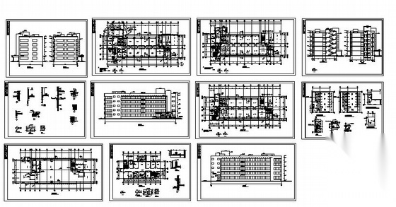 某五层精神病疗养院建筑扩初图cad施工图下载【ID:151592166】