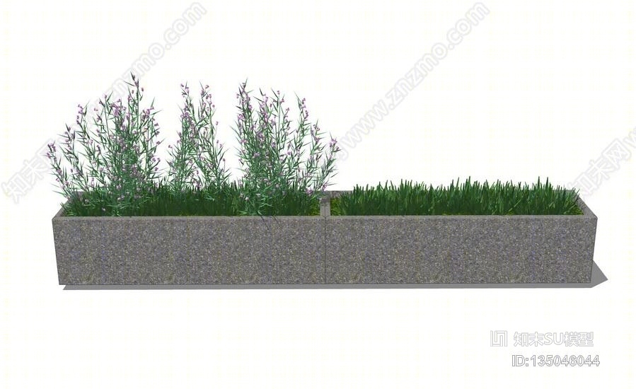 花池SU模型下载【ID:135046044】