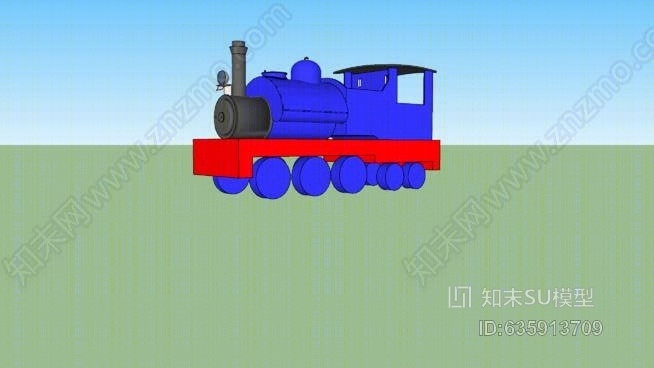大吉岭玩具火车2号SU模型下载【ID:635913709】